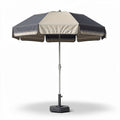 Sonnenschirm aus polyester mit stahlgestell und anthrazitfarbenem design 250 x 250 x 250cm